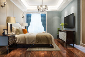 Read more about the article Illuminating Elegance: Stunning Bedroom Chandelier Ideas